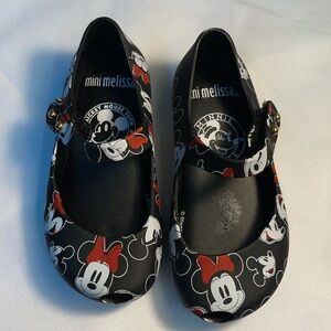 Mini Melissa Minnie Mouse Mary Janes, size 7 never worn